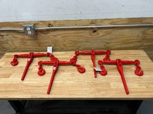 lot 54 image: ULTRA-TOW Lot of 4- 516in. Ratchet Chain Binders  5400-Lb. Load Capacity