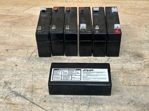 lot 105 image: FVP Lot of 7- LP6-1 2V Battery Sealed Leads