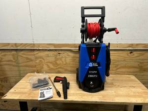 lot 110 image: AR BLUE CLEAN Universal Motor, 2300 PSI, Cold Water, Electric Pressure Washer, with Up to 1.7 GPM, BC390HSS