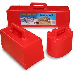 lot 43 image: FLEXIBLE FLYER- Snow Fort Building Kit Brick Form & Sand Castle Mold Block, Beach & Winter Toy