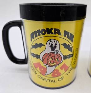 lot 49 image: Set of ANOKA Halloween Capitol of the World Therma-Serv Mugs