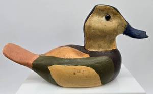 lot 92 image: Vintage WBF II Wood Duck Decoy
