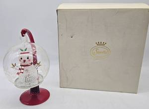 lot 109 image: SORELLE Snowman Ornament wGlass Stand