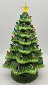 lot 13 image: Mr. Christmas Lighted Up Ceramic Christmas Tree