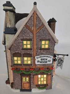 lot 167 image: Department 56 Dickens Village Kingsford Brew House 