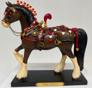 lot 84 image: The Trail of PAINTED PONIES Clydesdale The King of Hearts