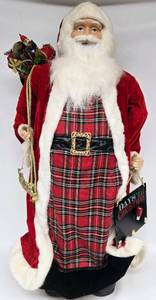 lot 173 image: North Pole Trading Co 3 Foot Standing Santa
