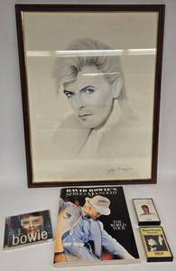 lot 10 image: 1987 Lithograph DAVID BOWIE, Photo Book & Music
