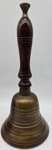 lot 273 image: Vintage Wood Chest, Brass Bells and Mini Spittoon