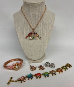 lot 201 image: Vintage Lot of Designer Fashion Jewelry Betsy Johnson & Nolan Miller