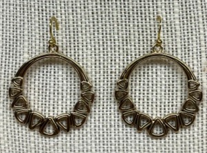 lot 205 image: New BARSE THAI BR Designer Hoop EARRINGS Pierced Ears