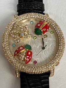 lot 2 image: Rare Swarovski Crystal Le Cirque Animalier Coccinelles Ladies Watch Cartier Copy TW Steel Watch
