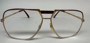 lot 394 image: Vintage 80s Gold Framed AVIATOR Helper Spectacles Eyeglasses
