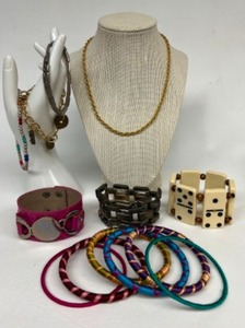 lot 325 image: Collection of JEWELRY Including KENNETH J LANE, Dominoes Bracelet, DKNY & More