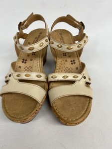 lot 374 image: New NATURALIZER N5 Comfort Cork WEDGE Platform Shoes NERICE Ladies 9M