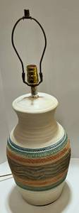lot 40 image: Vintage Signed ELITE Postmodern Plaster Lamp