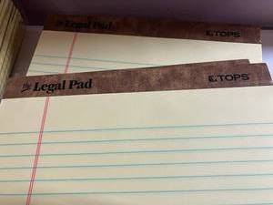 Yellow Legal Pads