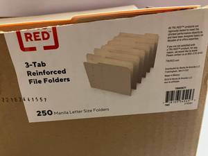 Bulk Manila File Folders