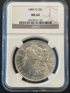 lot 3 image: 1883-O Morgan Dollar NGC MS64