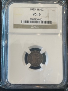 lot 5 image: 1835 Half Dime Large Date Small 5C NGC VG10