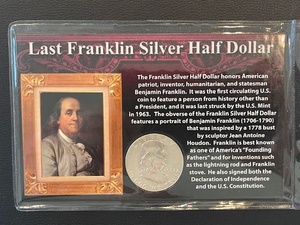 lot 10 image: 1963-D Franklin Half Dollar