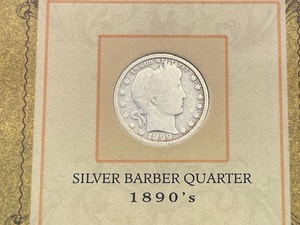 lot 11 image: 1899 Barber Quarter