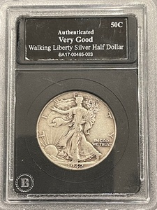 lot 33 image: 1942 Walking Liberty Half Dollar VG