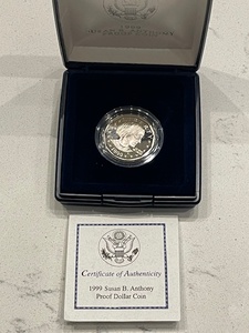 lot 45 image: 1999 Susan B. Anthony Dollar Proof