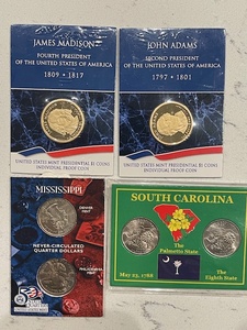 lot 59 image: Presidential Dollars and State Quarters Uncirculated