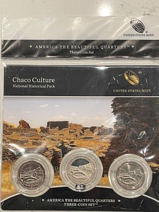 lot 70 image: America the Beautiful 3 Coin Quarter Set