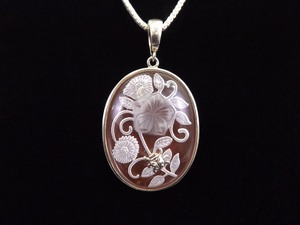 .925 Sterling Silver Etched Amber Crystal Ladybug Pendant LONG THICKER Necklace