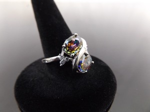 NEW .925 Sterling Silver Alexandrite Crystal Ring Size 7