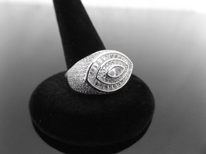 NEW .925 Sterling Silver Zirconia Evil Eye Ring Size 8