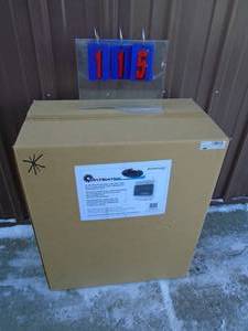 lot 115 image: Mr Heater 20000 btu natural gas wall mount heater. New in sealed box. As shown.