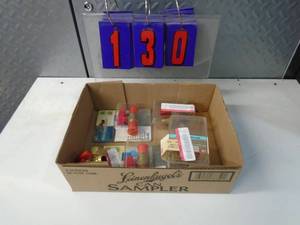 lot 130 image: Flat of newused hardware. As shown.