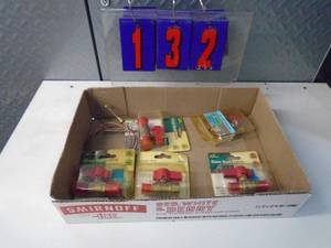 lot 132 image: Flat of newused hardware. As shown.