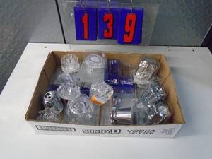 lot 139 image: Flat of newused hardware. As shown.