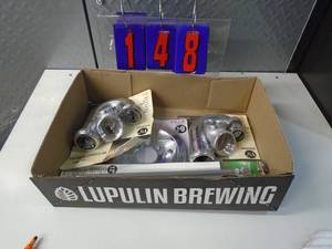 lot 148 image: Flat of newused hardware. As shown.