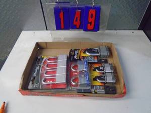 lot 149 image: Flat of newused hardware. As shown.