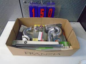 lot 150 image: Flat of newused hardware. As shown.