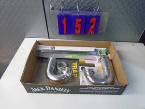 lot 152 image: Flat of newused hardware. As shown.