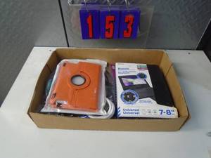 lot 153 image: Flat of newused hardware. As shown.