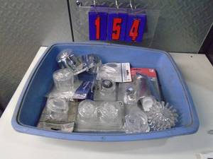lot 154 image: Flat of newused hardware. As shown.