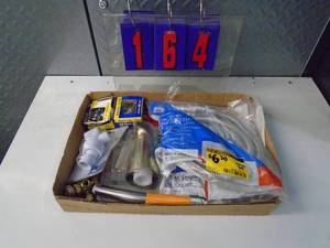 lot 164 image: Flat of newused hardware. As shown.