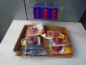 lot 165 image: Flat of newused hardware. As shown.