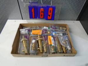 lot 169 image: Flat of newused hardware. As shown.
