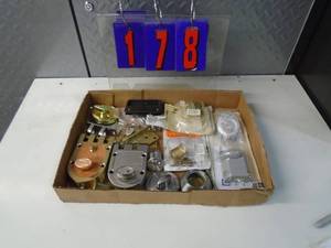 lot 178 image: Flat of newused hardware. As shown.