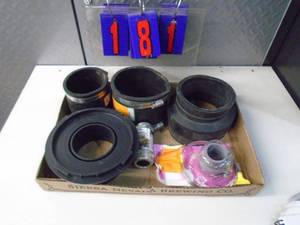 lot 181 image: Flat of newused hardware. As shown.