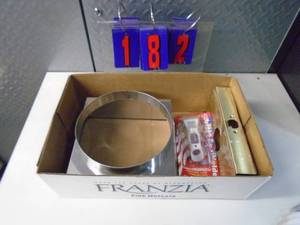 lot 182 image: Flat of newused hardware. As shown.
