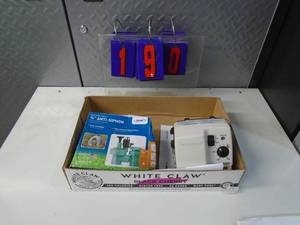 lot 190 image: Flat of newused hardware. As shown.